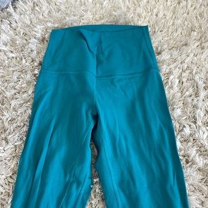 turquoise lululemon leggings